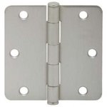 Schlage Ives S3P1012FRP 3-1/2 Inch x 3-1/2 Inch Steel Hinge with 1/4 Inch Radius Corners (3 Pack)