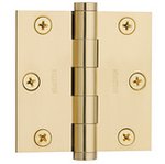 Baldwin 1030.I Estate 3 Inch x 3 Inch Solid Brass Full Mortise Hinge with Square Corners (Sold Each)
