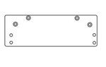 Norton 1688 Overhead Holder or Narrow Top Jamb Drop Plate for 1600 Series Door Closers