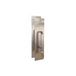 Trimco 18352630 3-1/2 Inch x 15 Inch Push Pull Plate Combo with 6 Inch Center to Center Ultimate Restroom Pull Satin Stainless Steel