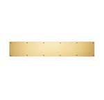 Baldwin 2000.0630 6 Inch x 30 Inch Brass Plated Kick Plate product