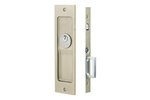 Emtek 2123 Sandcast Bronze Rustic Modern Keyed Pocket Door Mortise Lock