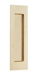 Emtek 222304 Modern Rectangular Knurled 4 Inch Flush Pull with Plain Pocket product