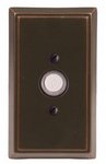 Emtek 2403 Brass Doorbell Button with Rectangular Rosette