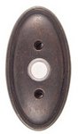 Emtek 2414 Lost Wax Cast Bronze Doorbell Button with #14 Rosette