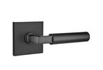 Emtek Hercules 5210 Brass Modern Privacy Leverset with Square Rosette for Right Handed Doors
