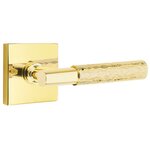 Emtek T-Bar Hammered 5110 Select Brass Passage Leverset with Square Rosette for Left Handed Doors product