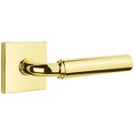 Emtek R-Bar Smooth 5050 Select Brass Full Dummy Leverset with Square Rosette product