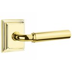 Emtek R-Bar Smooth 8561 SD Select Brass Single Dummy Lever with Wilshire Rosette for Left Handed Doors product