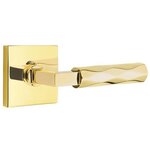 Emtek L-Square Tribeca 5210 Select Brass Privacy Leverset with Square Rosette for Left Handed Doors product