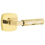 Emtek L-Square Tribeca 5306 SD Select Brass Single Dummy Lever with Urban Modern Rosette for Right Handed Doors product