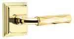 Emtek R-Bar Tribeca 8161 Select Brass Passage Leverset with Wilshire Rosette for Right Handed Doors product