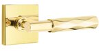 Emtek T-Bar Tribeca 5110 Select Brass Passage Leverset with Square Rosette for Right Handed Doors product
