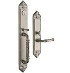 Baldwin 6952.RDBL Estate Edinburgh Double Cylinder Mortise Handleset for Right Handed Doors
