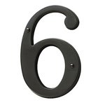Baldwin 90676 4-3/4 Inch Tall House Number 6 product