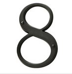 Baldwin 90678 4-3/4 Inch Tall House Number 8