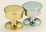 Omnia Ultima 9151/25 1 Inch Diameter Solid Brass Knob