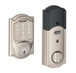 Schlage BE479AAV CAM Camelot Sense Electronic Touchscreen Deadbolt with Built-in Alarm