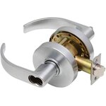 Dexter Commercial C1000CSECC SFIC Classroom Security Grade 1 Curved Lever Clutching Cylindrical Lock with Small Format IC Prep; 2-3/4