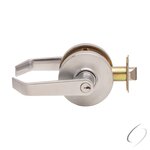 Dexter Commercial C1000NCENTRR KDC Entry / Office Grade 1 Regular Lever Non Clutching Cylindrical Lock with C Keyway; 2-3/4