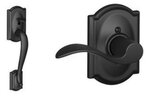 Schlage FE285 CAM/ACCxCAM Camelot Lower Handleset with Accent Lever &amp; Camelot Rosette for Left Handed Doors product