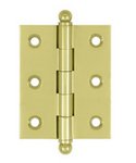 Deltana CH2520U Solid Brass 2-1/2 Inch x 2 Inch Full Mortise Cabinet Hinge (Sold in Pairs)