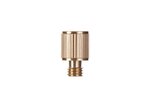 Emtek 97274 Solid Brass Straight Knurled Tip Hinge Finial for 4 Inch x 4 Inch Solid Brass Residential Duty Hinges product
