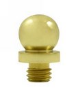 Emtek 97304 Solid Brass Ball Tip Hinge Finial for 4 Inch x 4 Inch Solid Brass Heavy Duty or Ball Bearing Hinges