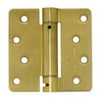 Deltana DSH4R4 Single Action 4 Inch x 4 Inch Steel Spring Hinge with 1/4 Radius Corners (Sold Each)