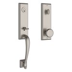 Baldwin EEDELXROUSBE Reserve Del Mar Single Cylinder Handleset with Round Knob and Square Bevel Escutcheon product