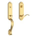 Baldwin EEELIXCURREBE Reserve Elizabeth Single Cylinder Handleset with Curve Lever and Elizabeth Escutcheon For Right Handed Doors product