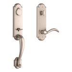 Baldwin EEKODXARCLRAE Reserve Kodiak Single Cylinder Handleset with Arch Lever and Rustic Arched Escutcheon For Left Handed Doors product