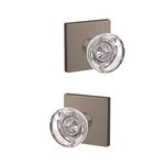 Schlage Custom FC172HOB/COL Hobson Dummy Knobset with Collins Decorative Rosette (2 Single Dummies)