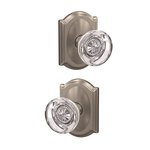 Schlage Custom FC21HOB/CAM Hobson Passage/Privacy Knobset with Camelot Decorative Rosette
