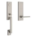 Baldwin FDSEAXSQUCQE Reserve Seattle Full Dummy Handleset with Square Lever and Contemporary Square Escutcheon product