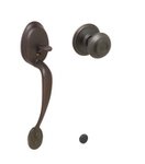 Schlage FE285 PLY/GEO Plymouth Lower Handleset with Georgian Knob