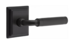 Emtek R-Bar Knurled 8561 SD Select Brass Single Dummy Lever with Wilshire Rosette for Left Handed Doors product