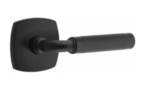 Emtek R-Bar Knurled 5306 Select Brass Full Dummy Leverset with Urban Modern Rosette product