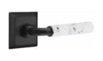 Emtek R-Bar Terrazzo 8531 SD Select Brass Single Dummy Lever with Quincy Rosette for Right Handed Doors product