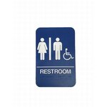 Don-Jo HS907032 Men / Women / Handicap ADA Blue Bathroom Sign
