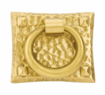 Emtek 86040 Arts and Crafts Brass Hammered Ring Pull