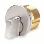 Ilco 716126D 1&quot; Turn Knob Mortise Cylinder with Adams Rite Cam Satin Chrome Finish product