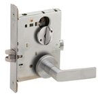 Schlage L9040 01A Bath/Bedroom Privacy Mortise Lock with 01 Lever and A Rose