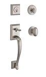 Baldwin SCNAPxELLTRR Reserve Napa Single Cylinder Handleset with Ellipse Knob and Traditional Round Rosette