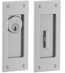 Baldwin PD006.ENTR Small Santa Monica Keyed Pocket Door Mortise Lock