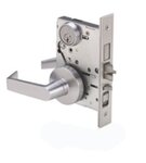 PDQ MR117PFSFD Front Door Mortise Lock with Sectional Trim Philadelphia Lever and Round Rose