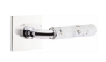 Emtek R-Bar Terrazzo 5210 Select Brass Privacy Leverset with Square Rosette for Left Handed Doors product