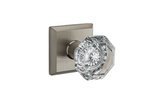 Baldwin PS.CRY.TSR Reserve Crystal Passage Knobset with Traditional Square Rosette