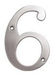 Deltana RN4-6U Solid Brass 4 Inch House Number &quot;6&quot; product