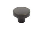 Emtek 86661 Sandcast Bronze Rustic Modern Round Cabinet Knob 1-3/4 Inch Diameter